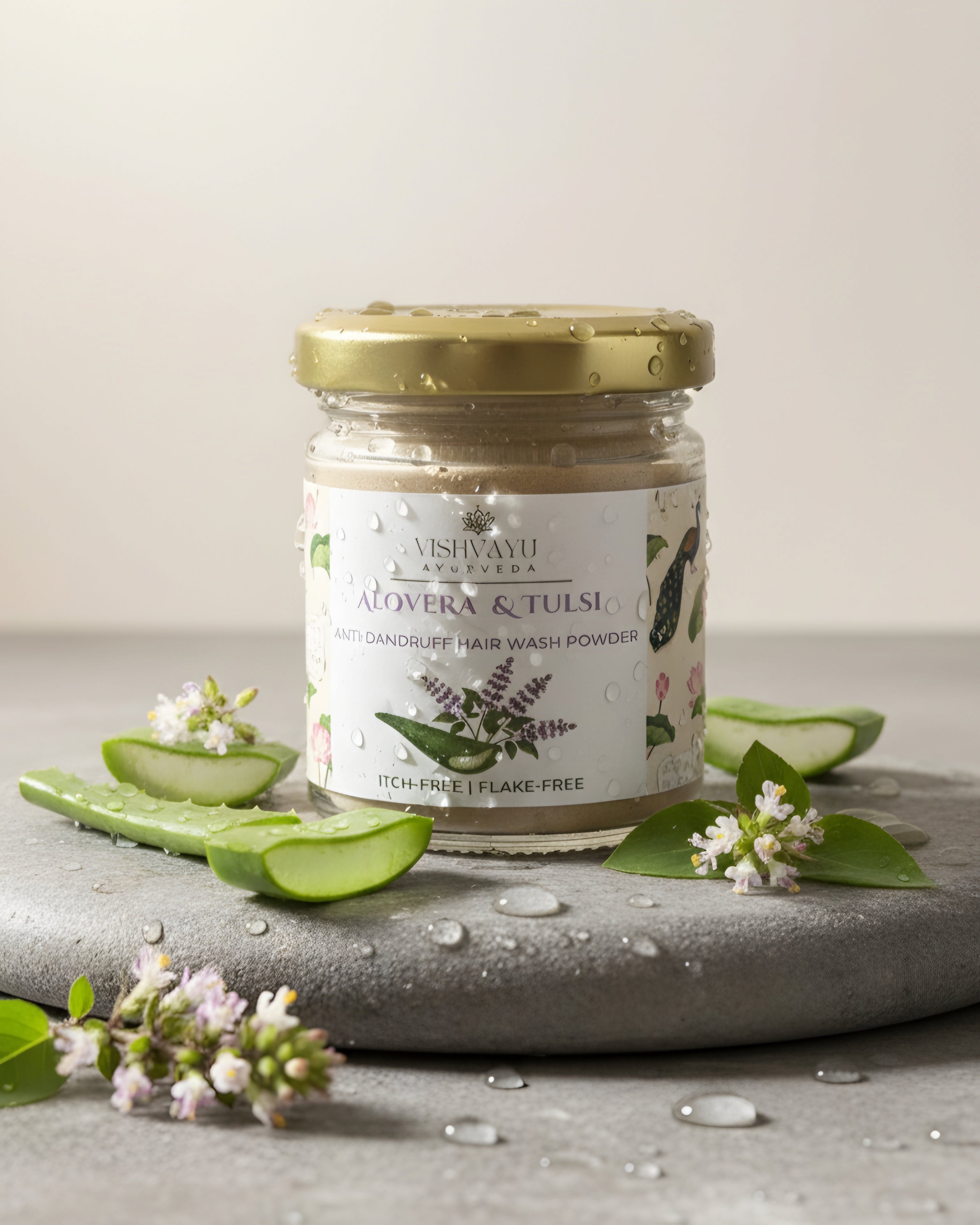 ANTI DANDRUFF | ALOVERA & TULSI | HAIRWASH POWDER