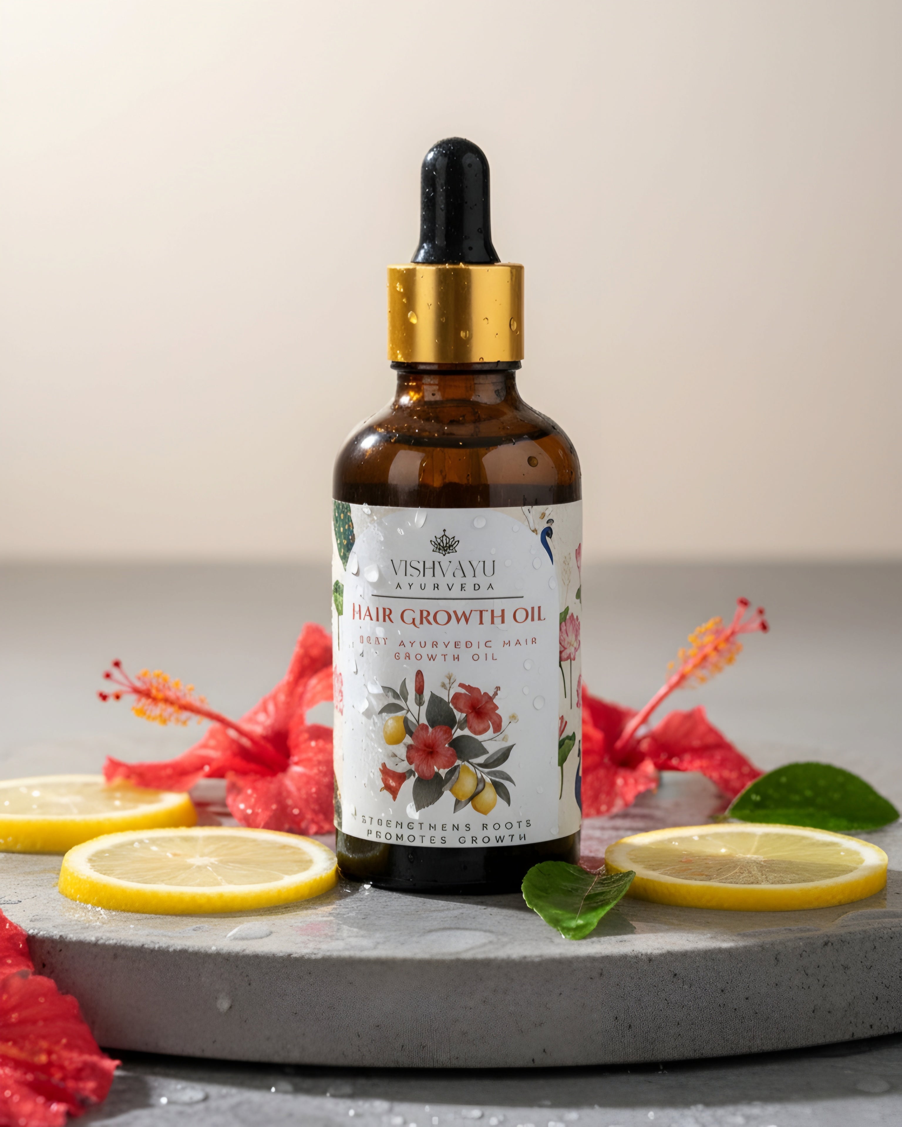HAIR GROWTH OIL | LEMON & HIBISCUS | PROMOTES HAIRGROWTH